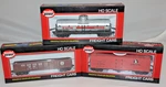 Model Power Ho Freight Cars #98262 Icg, #98105 Exxon, And #98502 Pennsy. Fixed Price $21.99.
