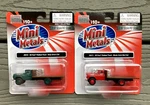 2 Classic Metal Works 1/87 Ho 1960 Ford Flatbed Trucks Red & Green Cab Brown. Fixed Price $18.12.