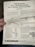 Bachmann Dual Crossing Gate Instructions Ho & Operation Guide 46-1214. Fixed Price $12.88.