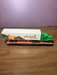 Bachmann Ho Scale Flat Car W/ Shaw's Supermarkets Trailer, Plastic, Analog. Fixed Price $17.00.