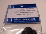 Miniatronics 50-001-02 (4) Pin Micro-mini Connectors (1 Sets). Fixed Price $18.90.