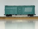 Ho Scale, Athearn, Penn Central, Green Single Door Boxcar #PC-77040. Kd.. Fixed Price $26.00.