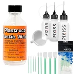Plastruct Plastic Weld With 3 Pixiss Needle Tip Bottles, Small Funnel, And Pi.... Fixed Price $31.45.