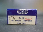 Ho Scale Ambroid 12 Single Sheathed Box Car Craftsman Kit. Fixed Price $35.99.
