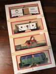 Model Power Ho Scale Christmas Freight Cars Set North Pole Limited 9701. Fixed Price $150.00.