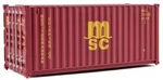 Walthers 949-8059 Ho Scale Scenemaster 20' Msc Container. Fixed Price $16.73.
