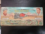Marx Ho Train Set Vintage Box. F3 Santa Fe Engine W/2 Cars + Caboose, Track. Fixed Price $79.95.