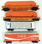 Used Ho Scale Rolling Stock (set Of 4) No Boxes. Fixed Price $34.19.