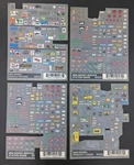 Woodland Scenics Mini-series Lot Of Assorted Signs Dry Transfer Decals. Fixed Price $24.99.