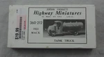 Jordan Products Highway Miniatures Ho Scale Tank Truck Kit 360-212. Fixed Price $17.99.