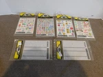 Lot Of 6 Woodland Scenics Dry Transfer Decals. Fixed Price $30.00.