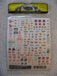 Woodland Scenics Ho DT574 Mini-series Service Station Signs Dry Transfer Decals. Fixed Price $6.00.