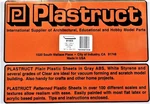 Plastruct 91003 SSA-103 Gray Abs Sheet 7 X 12" .030" Pkg (4). Fixed Price $10.25.