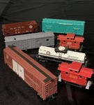 Set Of 7 Vintage Ho Scale Railroad Freight Cars. Miscellany.excellent Condition. Fixed Price $20.00.