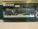Bowser "f-line" No. 1053 Brooklyn Ny. Pcc Trolley Green & Silver Dc Powered. Fixed Price $175.00.