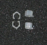 4 Nylon Worm Gear Clips For 1959 To 1963 Lionel Ho Belt Drive Diesel Engines.. Fixed Price $16.00.