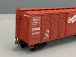 Accurail 4214 40 O.b. Boxcar W/steel Ends Cb&q #16380 Rtr HO4575. Fixed Price $19.71.