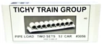 Ho Scale Tichy Train Group 3056 53' Flatcar Pipe Load (2) Sets. Fixed Price $12.00.