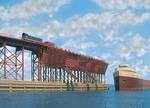 Walthers Cornerstone Ho Scale Building/structure Kit Iron Ore Unloading Dock. Fixed Price $145.99.