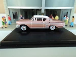 Oxford 1958 Chevrolet Impala Sport Coupe Cay Coral /white 1/87 Ho Diecast. Fixed Price $13.95.