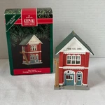1991 Hallmark Keepsake Fire Station Ornament Nostalgic Houses Shops 8 QX413-9. Fixed Price $14.25.
