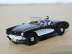 Busch 45435 1/87 Ho 1956 Chevy Corvette Convertible W/driver Nib. Fixed Price $33.00.