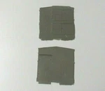 Westerfield B-50-1/2 Double Sheathed Boxcar Ends As Delivered With "a" Doors. Fixed Price $6.00.
