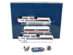 Rapido 200004 Amtrak Turbotrain Late Ho Gauge Diesel Passenger Set. Fixed Price $336.59.