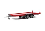 Ho 1:87 Herpa # 52450-R (52450-004) 2-AXLE Trailer For Cars/pickups Red. Fixed Price $18.95.