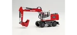 Ho 1:87 Herpa # 314954 Liebherr Wheeled Excavator - Kutter Red/white/grey. Fixed Price $49.95.