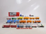 Herpa 1:87 H0 Set Trucks Small Parts Missing Man Esso Milk Lift Etc #EI827-3. Fixed Price $108.60.