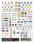 Woodland Scenics DT560 Crate Container Labels & Warning Signs Decals 4X5". Fixed Price $9.99.
