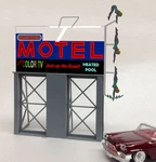 Miller Engineering Animated Roadside Motel Sign For O-scale -lights Blinks,more. Fixed Price $44.99.