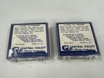 Pair Lot Central Valley T-21 Ho Scale 6-WHEEL Passenger Spring Trucks 3-AXLE. Fixed Price $65.00.