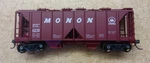 Kato "monon" 70 Ton Covered Hopper Car. #4376. Metal Wheels, Kadee Couplers. Fixed Price $12.95.