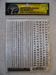 Woodland Scenics Ho DT508 R.r. Gothic - Black 1/16" 3/32" 1/8" 3/16" Decal Sheet. Fixed Price $6.00.
