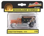 Ho Scale Woodland Scenics Autoscenes AS5555 Lumpy's Coal Company Dump Truck. Fixed Price $33.14.