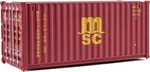 Walthers Scenemaster Ho 20' Corrugated Container Mediterranean Shipping 949-8059. Fixed Price $14.98.