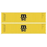 Kato 80055G 40' Intermodal Container Mediterranean Shipping W/magnet (2) Scale. Fixed Price $31.99.