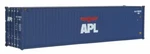 Walthers Ho Scale 40' Hi Cube Corrugated Container Apl 949-8251. Fixed Price $12.31.