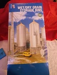Walthers # 933-2937 Wet / Dry Grain Storage Bins Building Kit Ho Scale Lot. Fixed Price $45.00.