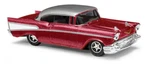 Busch 45046 57 Chevy 2 Door Hardtop Red - Ho 1:87 Nib. Fixed Price $16.99.