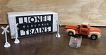 Lionel Train Dept Of Eastwood Chevy Pick Up C3100 W/ Signs And Man. Fixed Price $20.00.