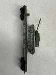 Cox U.s.army Flatcar With 6150-8 Separate M-47 Tankmovable Turret And Gun. Fixed Price $65.00.