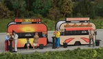 Walthers Scenemaster Ho Bbq And Taco Food Trailers Kit 949-2904. Fixed Price $29.98.