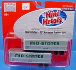 Ho Mid-states 32' Aerovan Trailer Set Classic Works Mini Metals 31105 #27. Fixed Price $12.95.