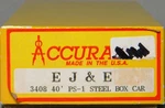 Ho Accurail #3408 40' PS1 Steel Boxcar Ej&e #60985 Built Up. Fixed Price $18.39.