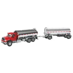 Walthers International (r) 7600 Truck W/trailer Red Cab/chrm Tanks Ho Scale. Fixed Price $16.99.
