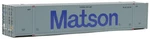 Walthers Scenemaster Ho 53' Singamas Corrugated-side Container Matson 949-8516. Fixed Price $17.98.