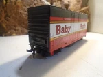 Tyco Baby Ruth High Cube Boxcar With Rail Sounds Nadx 5324, Mint 5-53-14. Fixed Price $6.99.